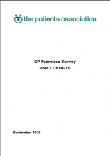 GP premises survey: Post Covid-19